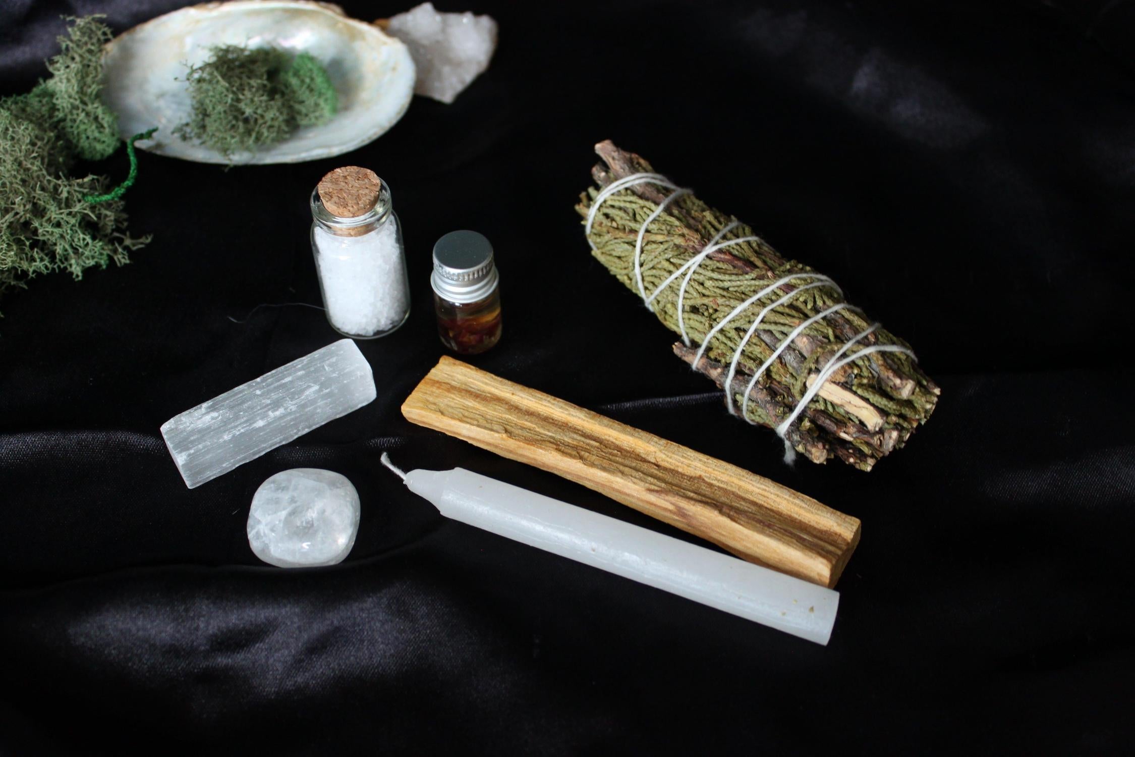 Energy Cleansing Ritual Kit for Meditation | Healing | Renewal – Sacred ...